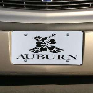  Auburn Tigers Hibiscus Mirrored License Plate Sports 