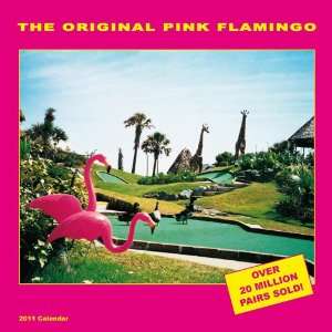 2011 Animal Calendars The Original Pink Flamingo   12 Month   30x30cm 