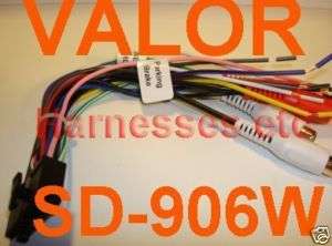 VALOR SD 906W DVD Screen 20 PIN Wire Harness Plug NEW  