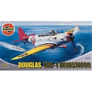   Airfix 1/72 Douglas TBD 1 Devastator Airplane Model Kit Toys & Games