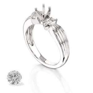  k PLATINUM WOMENS RING PL 148 DIAMOND 0.22CT TW Jewelry