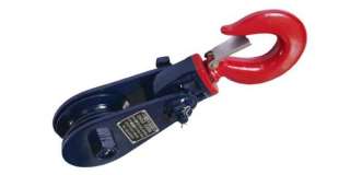 Blue Snatch Block with Red Hook WLL 2 Ton  