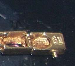 Vintage 7.75 18K Gold Ruby & Diamond Bracelet 11.9 g  