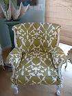 vintage 50 s club chair french country chic linen  