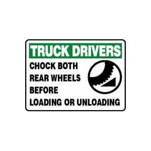 com TRUCK DRIVERS CHOCK BOTH REAR WHEELS BEFORE LOADING OR UNLOADING 
