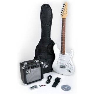  Barcelona 39 Inch White Electric Guitar with Carrying Bag 