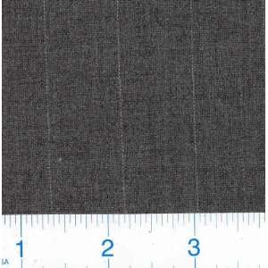  60 Wide Pinstripe Wool Suiting   Charcoal Fabric By The 