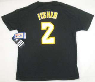 Adidas L.A. Lakers Derek Fisher Youth T Shirt Black  
