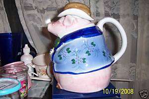 Andrea by Sadek Pig Tea/Coffee Pot NICE  