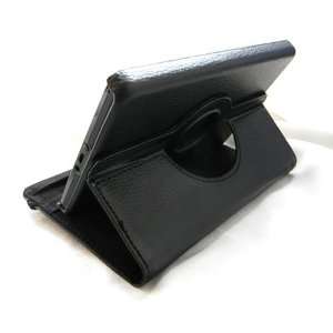 FINTIE(TM) Black 360° Rotating PU Leather Case Cover w/ Swivel Stand 