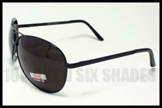 AVIATOR Sunglasses Retro Style Premium Quality, BLACK with Spring 