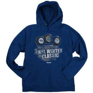  NHL Navy 2011 Winter Classic Hat Trick Pigment Dyed Hooded 