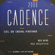 Cadence Red Mountain Ciel du Cheval 2006 