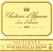 Chateau dYquem Sauternes 1997 