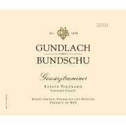 Gundlach Bundschu Gewurztraminer 2010 