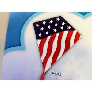  MicroDiamond Poly Kite American Flag Toys & Games