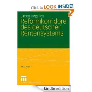 Reformkorridore des deutschen Rentensystems (Analysen) (German Edition 