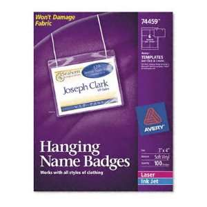   Hanging Style Badge Holders   100 Inserts/100 Holders