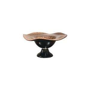    Dale Tiffany Glass Capricorn Footed Decorative Bowl
