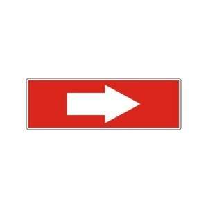 Labels SHORT ARROW (white/red) Adhesive Vinyl   5 pack 2 