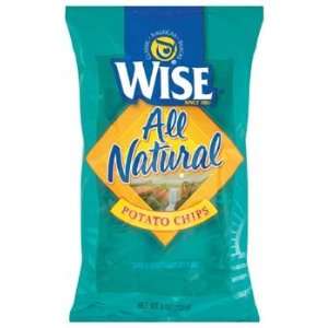 Wise All Natural Potato Chips (28140) 8 oz (Pack of 6)  