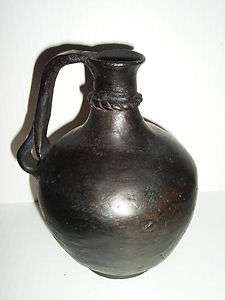 Vintage Mexican Pottery Clay Pitcher 7   Mexico  