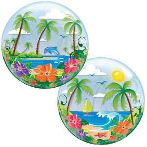  22 Tropical Beach Scene Bubble Balloon Toys & Games