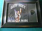 GARY HOEY AUTOGRAPHED CD DISPLAY W/GUITAR PICK ON TOUR W/LITA FORD
