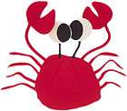   Red Felt Crab Lobster Hat Very Funny Luau Party Costume #34432  