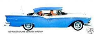 1957 FORD FAIRLANE 500 TOWN HARDTOP (BLUE/WHITE)  