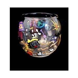  Beach Party Design   Hand Painted   5 oz. Votive with 