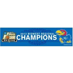  Kansas Jayhawks Wincraft 2012 Midwest Regional Champ 