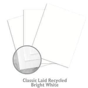  CLASSIC Laid Recycled Bright White Paper   250/Package 