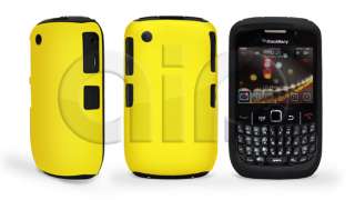 BlackBerry 8520 8530 Rubberized Yellow Anti Shock Case  