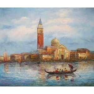  Gondola in Venice Oil Painting on Canvas Hand Made Replica 