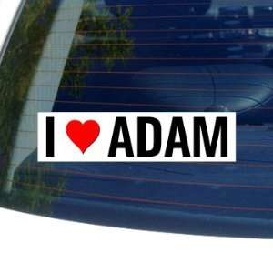  I Love Heart ADAM   Window Bumper Sticker Automotive