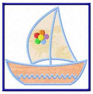 Boat Machine Embroidery design