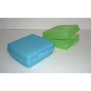  Tupperware Set of 2 Sandwich Keepers / Lunch Containers 