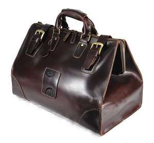 Mens VINTAGE LEATHER Travel Luggage Bag Duffle Gym Carry On 