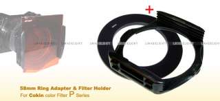 58mm 58 Ring Adapter & Filter Holder for Cokin P F5C  