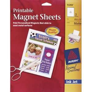  Avery Printable Magnet Sheets 8.5x11 3pc