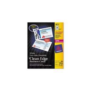  Avery Two Side Printable Clean Edge Business Card Office 