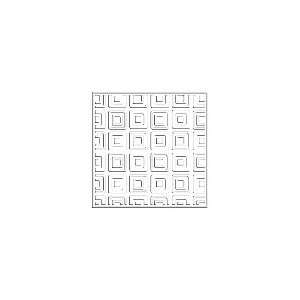  DCWV Embossed Cards RETRO SQUARE 10 Pack For Card Making 