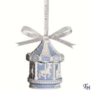 Wedgwood Traditional Holiday Ornament 2012 Babys 1st Carousel (Blue 