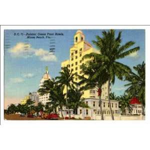   Reprint Palatial ocean front hotels, Miami Beach, Fla