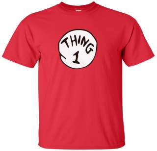 DR. SEUSS THING 1 THING 2 3 4 5 6 COSTUME T SHIRT NB/TODDLER/YOUTH 