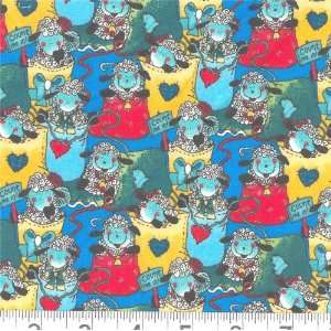  45 Wide Count Me In Light Blue Fabric By The Yard Arts 