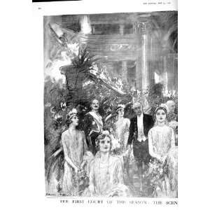  1925 VIEW GRAND STAIRCASE BUCKINGHAM PALACE MEN LADIES 
