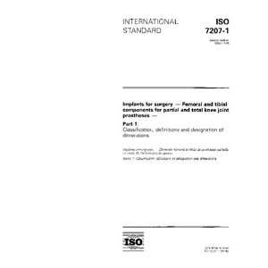   Classification, definitions and designation of dimensions ISO TC 150