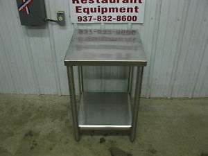 20 1/4 x 20 1/4 Stainless Steel Work Prep Table Stand  